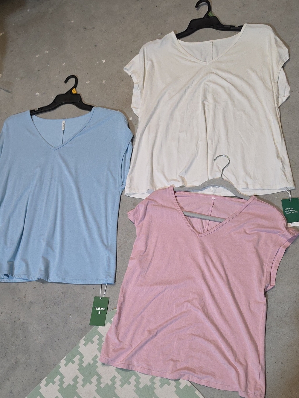 Nwt Halara Women’s V-Neck Tee Various Colors